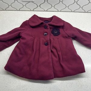 💜Target Plum Fleece Pea Coat💜